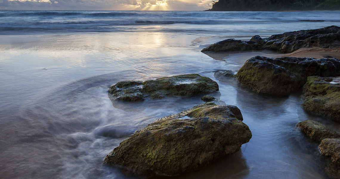 Moloa'a Beach at Sunrise